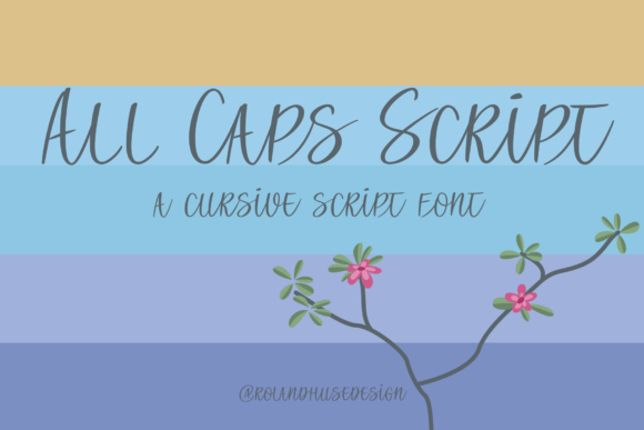 ALL CAPS SCRIPT FONT FOR CREATIVE PROJECTS