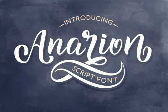 Anarion Script Font: A Stylish Choice for Creative Projects