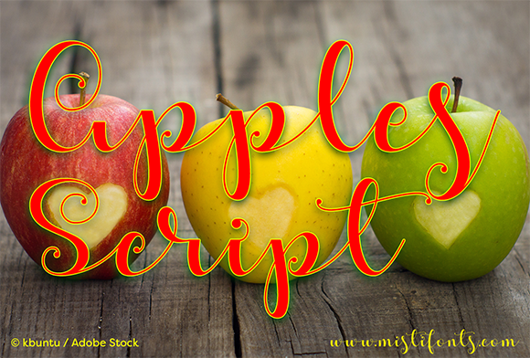 Apples Script: A Stylish Calligraphy Font for Creative Projects