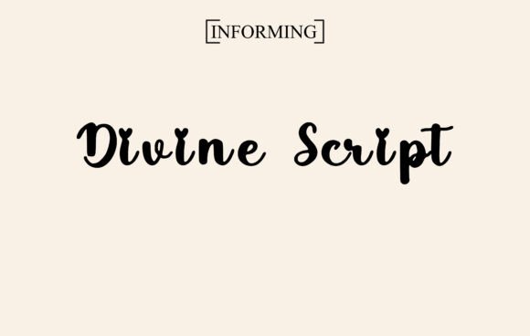 Divine Script: A Playful Handwritten Font for Romantic and Modern Designs