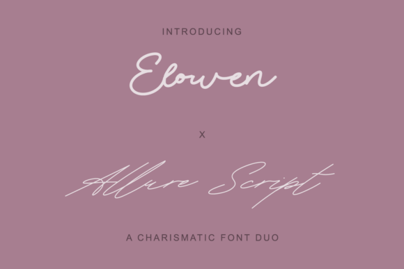 Elowen X Allure Script Duo Font Pair