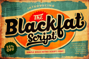 Exploring the Blackfat Script Font: A Bold Retro Choice for Design Projects