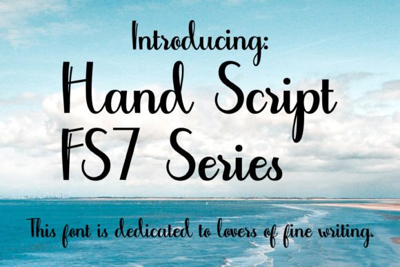 Hand Script - F7 Series: A Digital Handwriting Font for Versatile Use