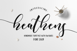 Heathens Script: A Modern Calligraphy Font with a Dynamic Flow