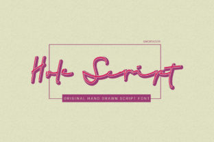 Hole Script: A Bold Handwritten Font with Unique Character