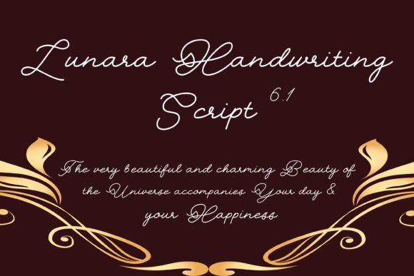 Lunara Handwriting Script 6.1: A Modern and Elegant Typeface for Creative Projects