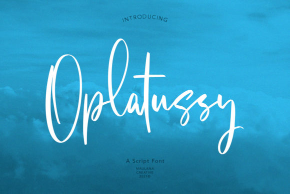 Oplatussy Script: A Luxurious and Versatile Font for Modern Design