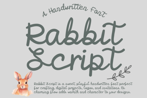 Rabbit Script: The Handwritten Font Revolutionizing Digital Note-Taking and Creative Projects
